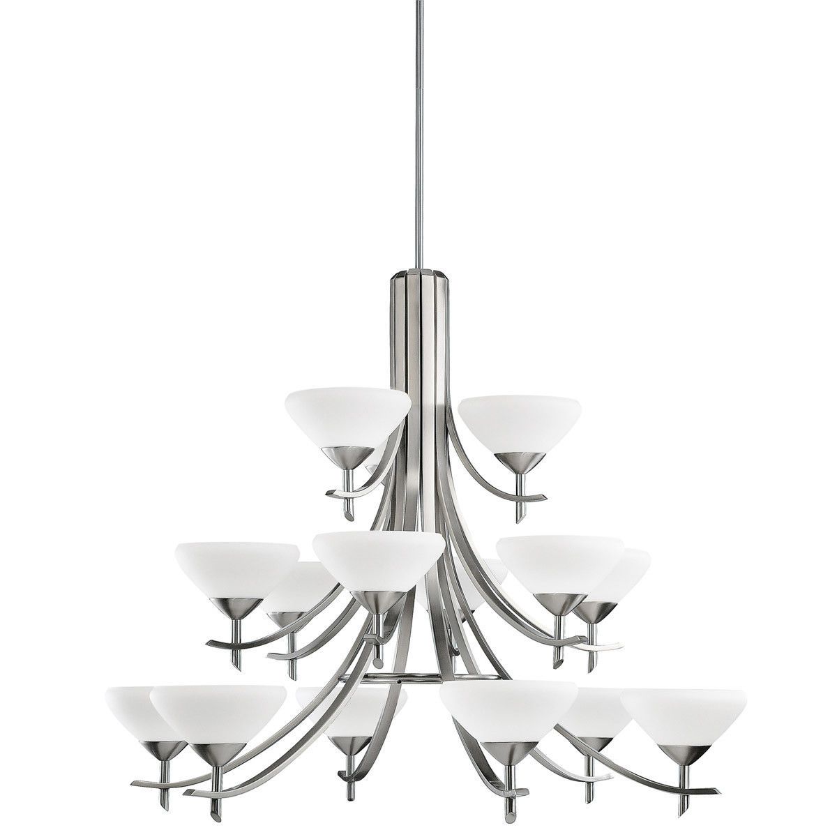 Kichler Lighting 1681 AP Olympia Collection Fifteen Light Chandelier in Antique Pewter Finish