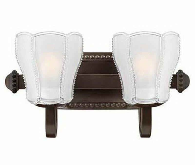 Hinkley Lighting 5712WB Kaeley Collection Two Light Bath Vanity Wall Fixture in Warm Bronze Finish