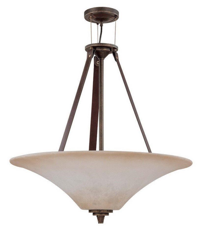 Nuvo Lighting 60-1182 Viceroy Collection Four Light Pendant Chandelier in Golden Umber Finish