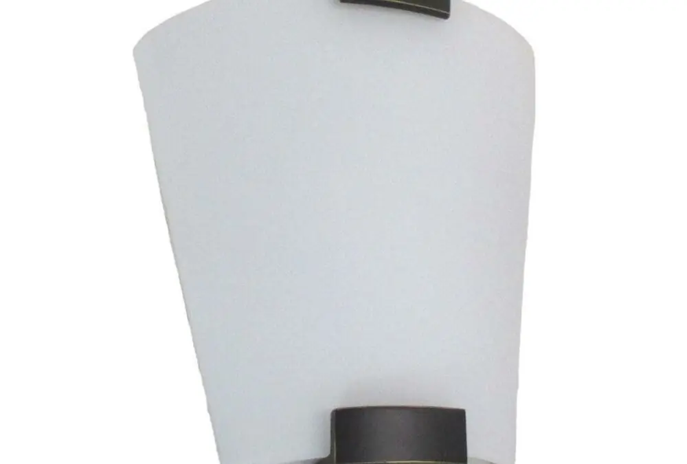 Oxygen Lighting 2-571-195 One Light Myriad Collection Energy Efficient Fluorescent Wall Sconce in Old World Bronze Finish
