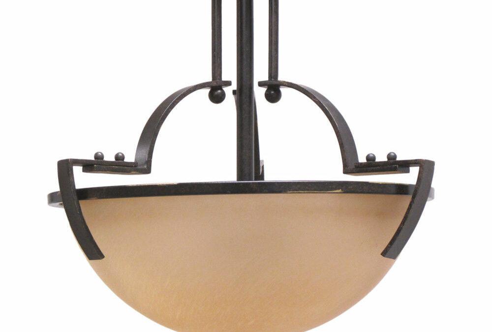 Trans Globe Lighting 9890 BGR Two Light Semi Flush Ceiling Mount in Black Finish with Gold Accent