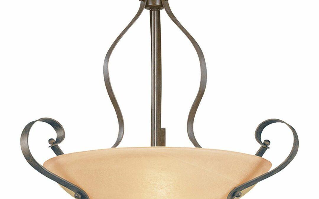 Craftmade Lighting 14424 BST Brookfield Collection Three Light Pendant Chandelier in Brownstone Finish