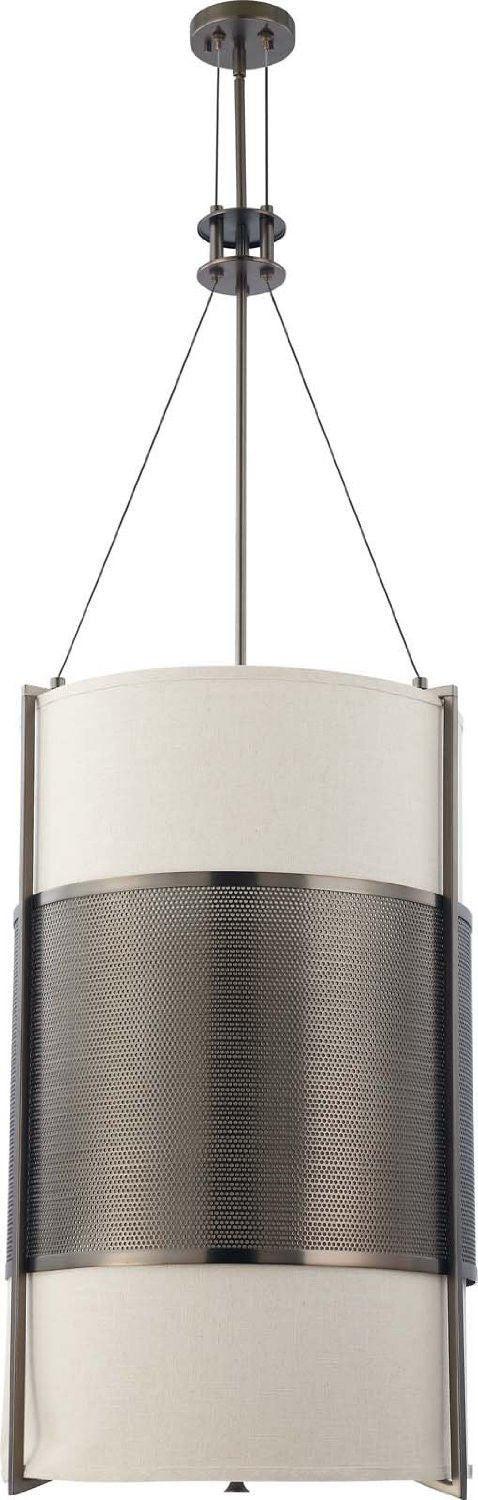 Nuvo Lighting 60-4432 Diesel Collection Six Light Hanging Pendant Chandelier in Hazel Bronze Finish
