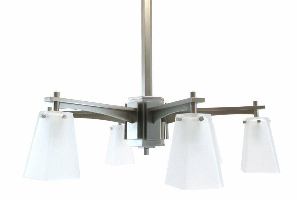 Kalco Lighting 4456 SN Pasadena Collection Six Light Chandelier in a Satin Nickel Finish