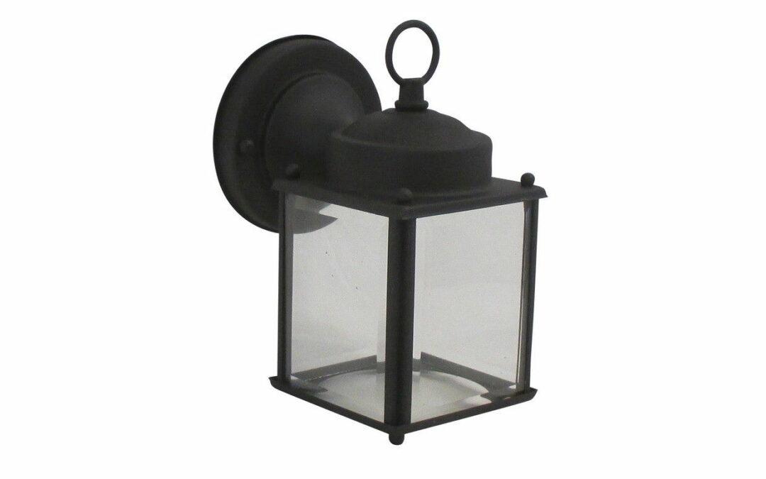 Rainbow EVER 1261 BN One Light Exterior Wall Lantern in Brushed Nickel Finish