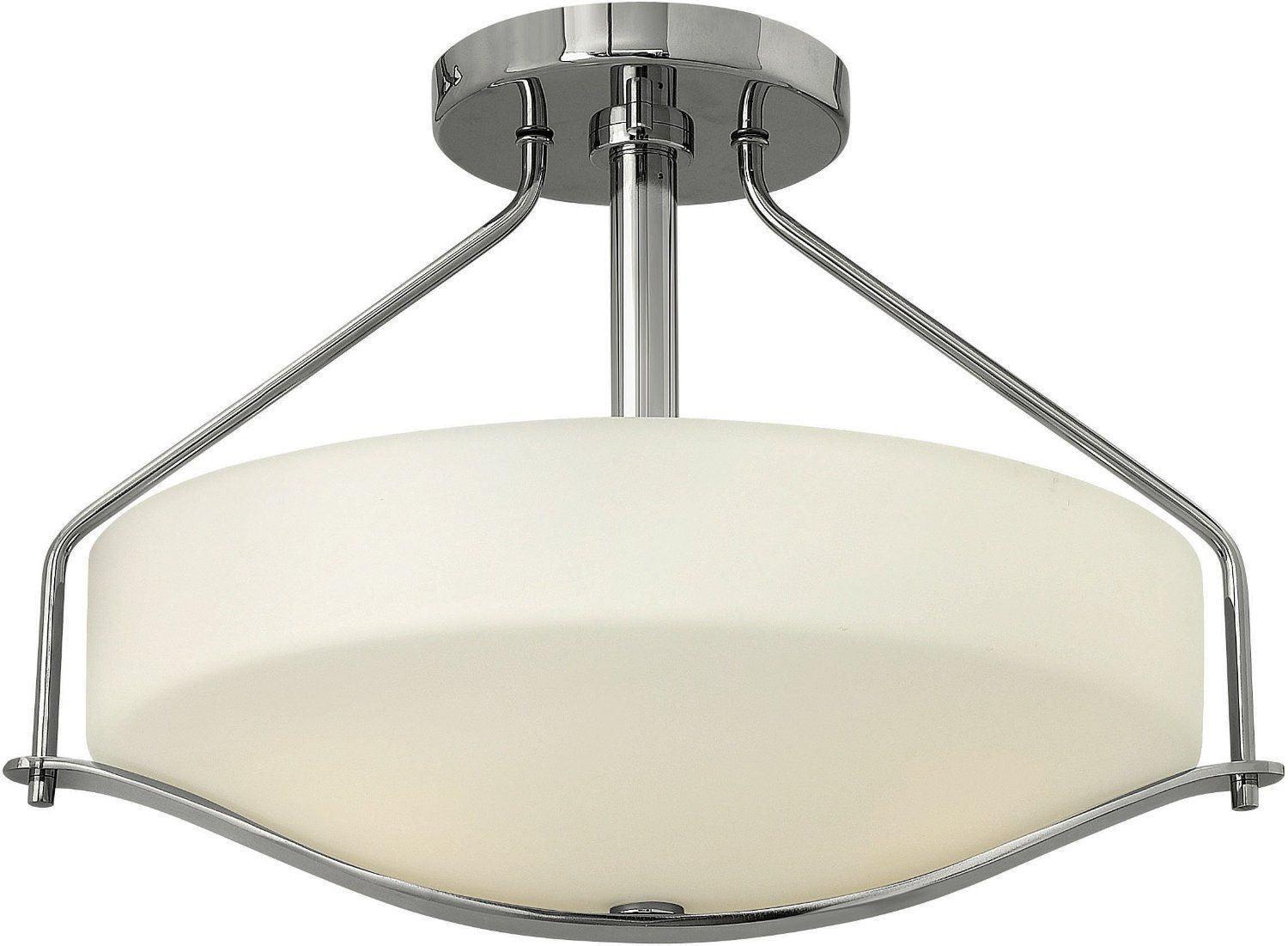 Hinkley Lighting 3821CM Pelham Collection Three Light Semi Flush in Polished Chrome Finish