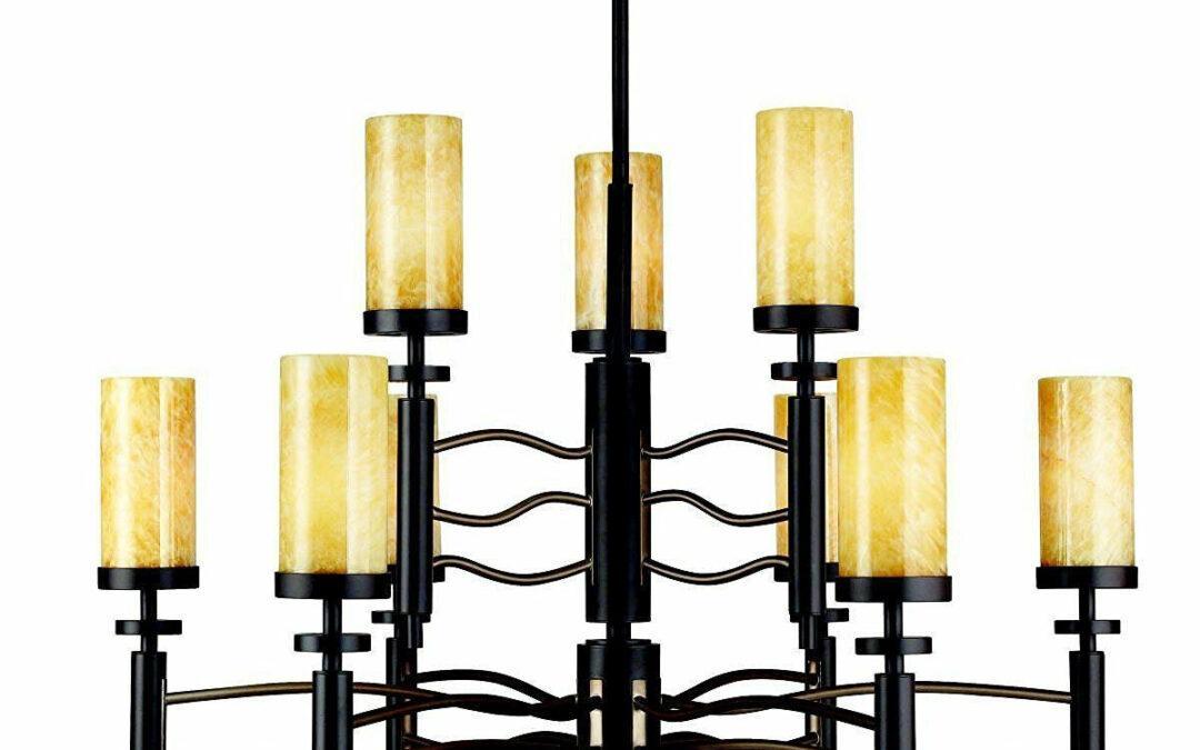 Kichler Lighting 42188OZ Nine Light Millry Collection Hanging Chandelier in Olde Bronze Finish
