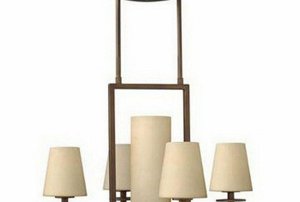 Hinkley Lighting Fredrick Ramond FR40405PRN Candella Collection Four Light Hanging Chandelier in Parisian Finish