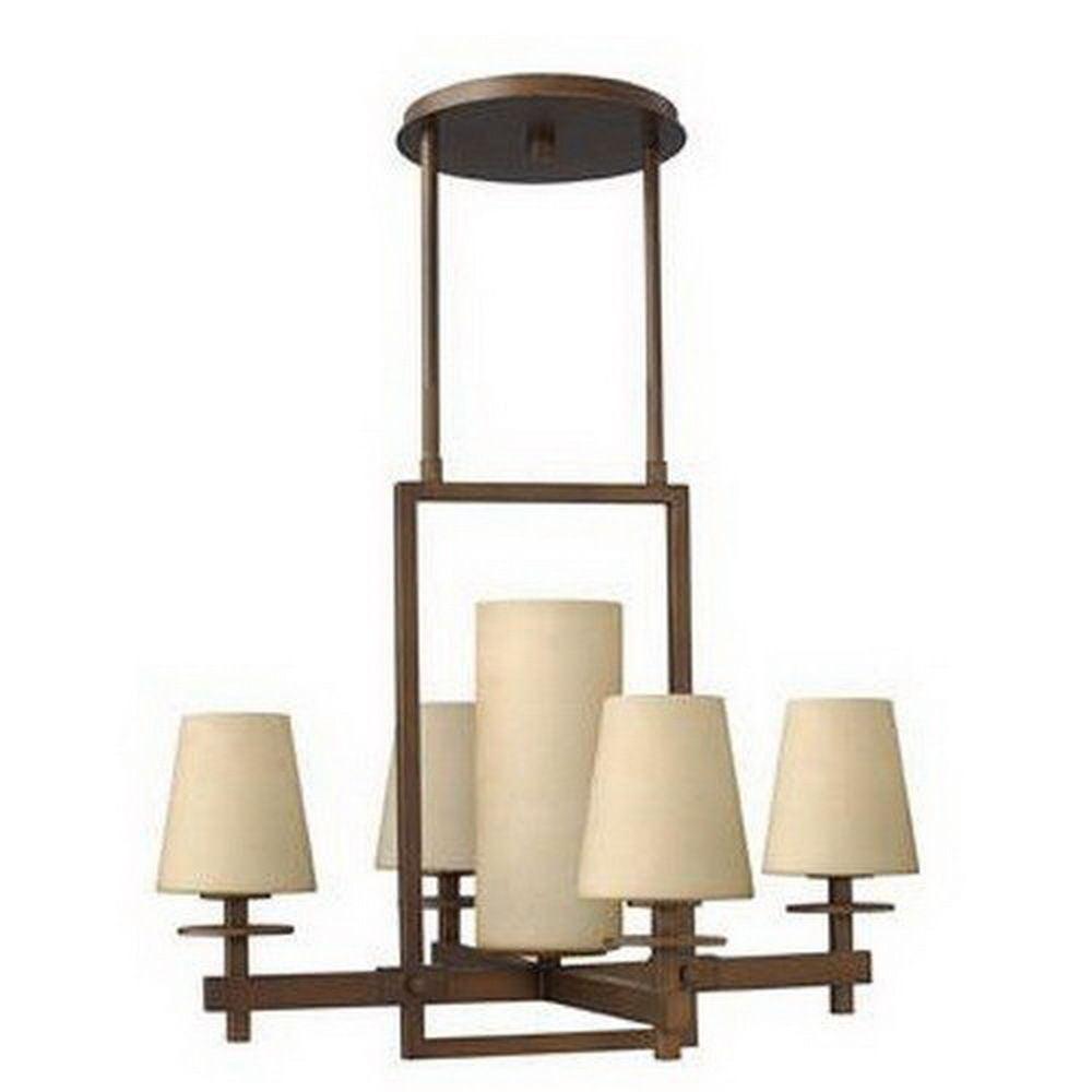 Hinkley Lighting Fredrick Ramond FR40405PRN Candella Collection Four Light Hanging Chandelier in Parisian Finish