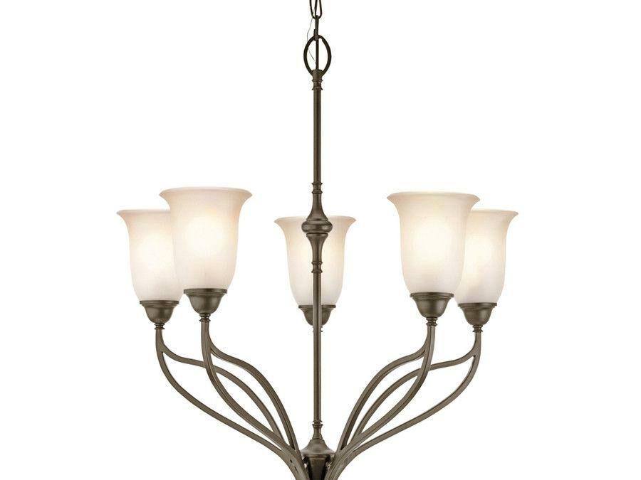 Aztec 34974 by Kichler Lighting Wayland Collection Five Light Chandelier in Shadow Bronze Finish
