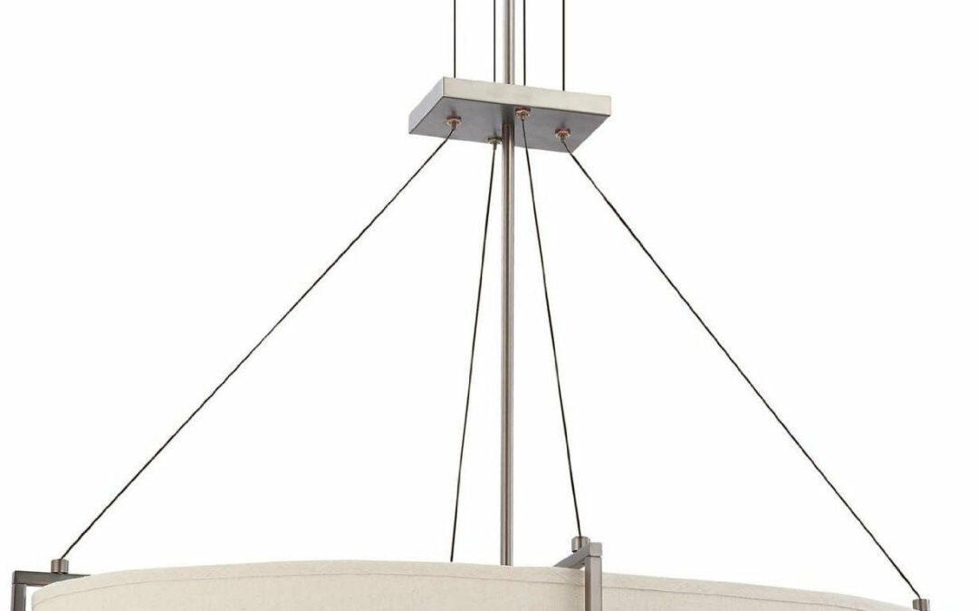 Nuvo Lighting 60-4456 Portia Collection Oval Six Light Hanging Pendant Chandelier in Hazel Bronze Finish