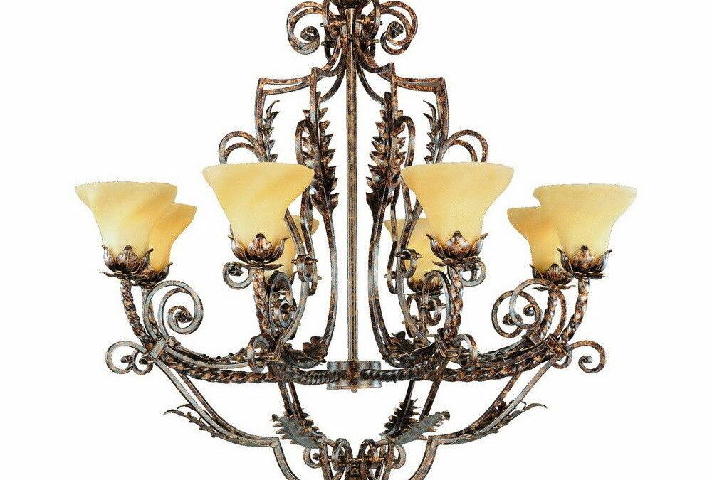 Hinkley Lighting Fredrick Ramond FR49331GQU Eight Light Hanging Chandelier in Gold Quartz Finish