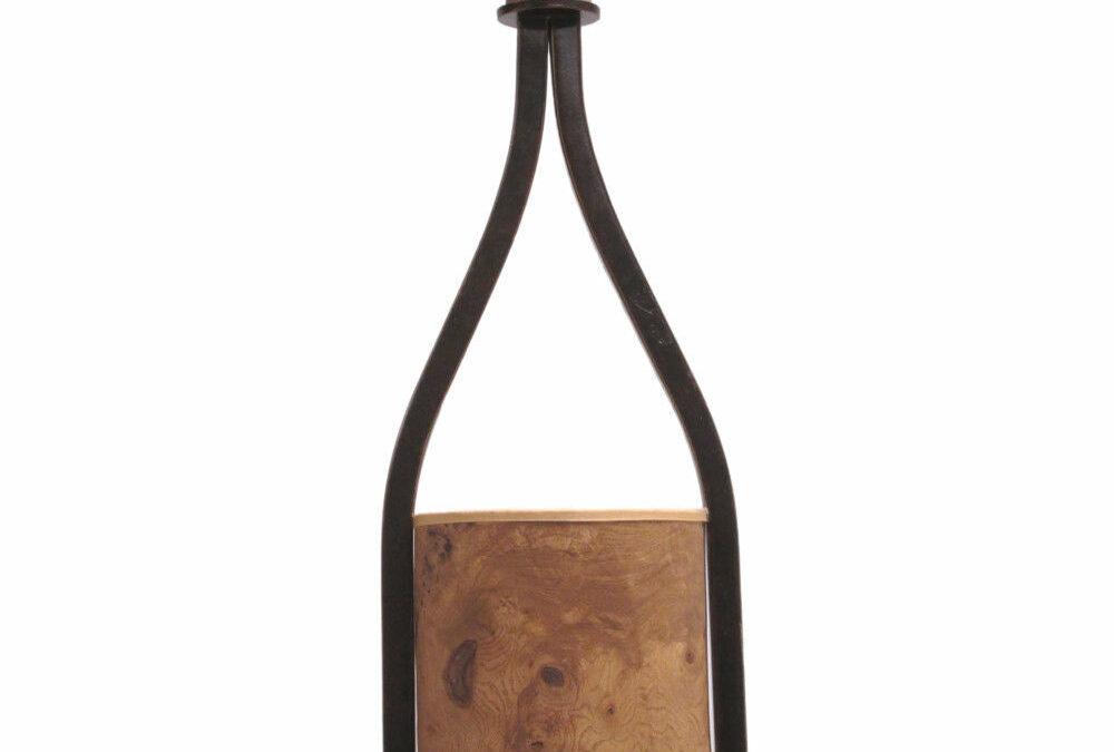 Kalco Lighting 2756 RM New Haven Collection One Light Pendant in Royal Mahogany Finish