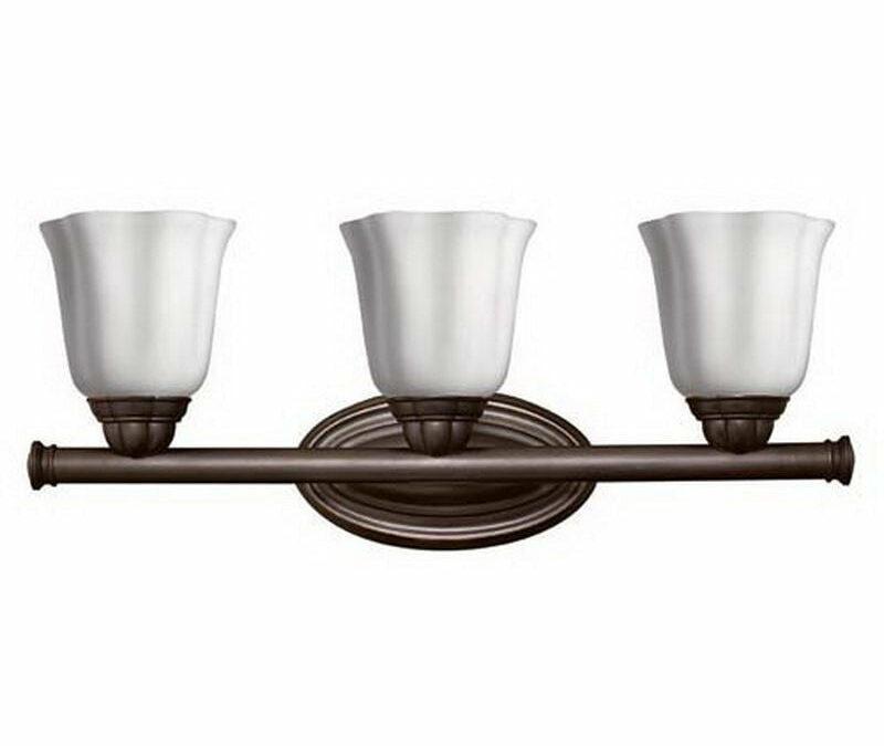 Hinkley Lighting 5143SE Casandra Collection Three Light Bath Vanity Wall Fixture in Sunset Bronze Finish