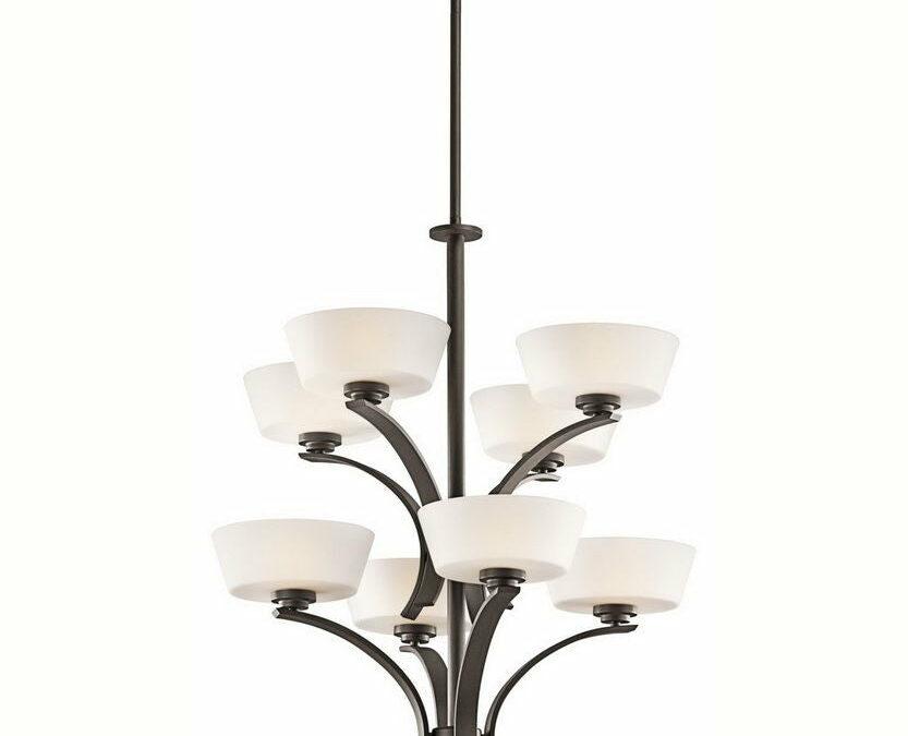 Aztec 34979 by Kichler Lighting Rise Collection Eight Light Hanging Chandelier in Olde Bronze Finish