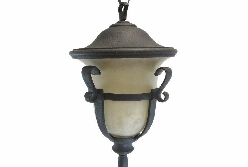 Kalco Lighting 9396 MB-PL One Light Energy Efficient Outdoor Exterior Hanging Pendant Lantern in Matte Black Finish