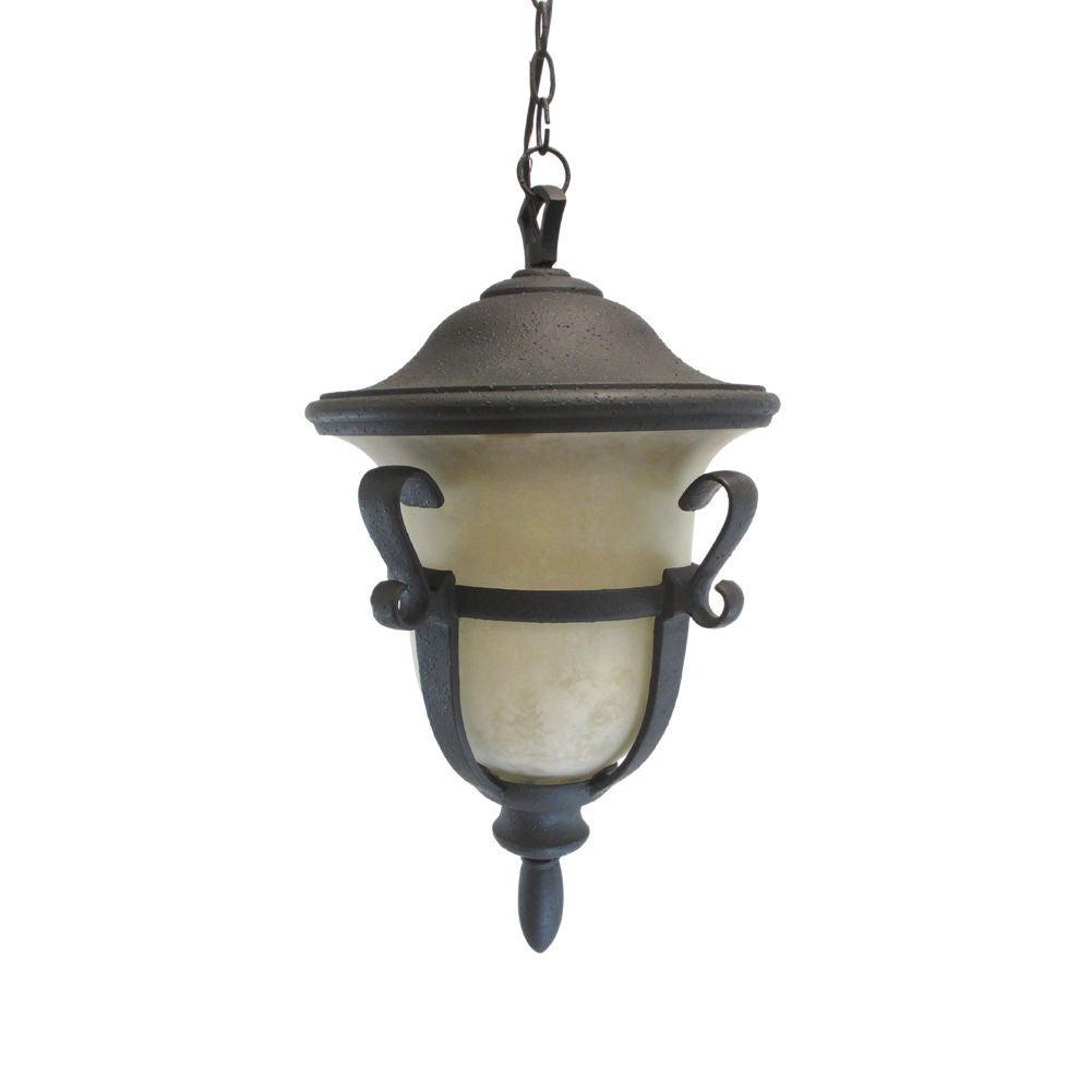 Kalco Lighting 9396 MB-PL One Light Energy Efficient Outdoor Exterior Hanging Pendant Lantern in Matte Black Finish
