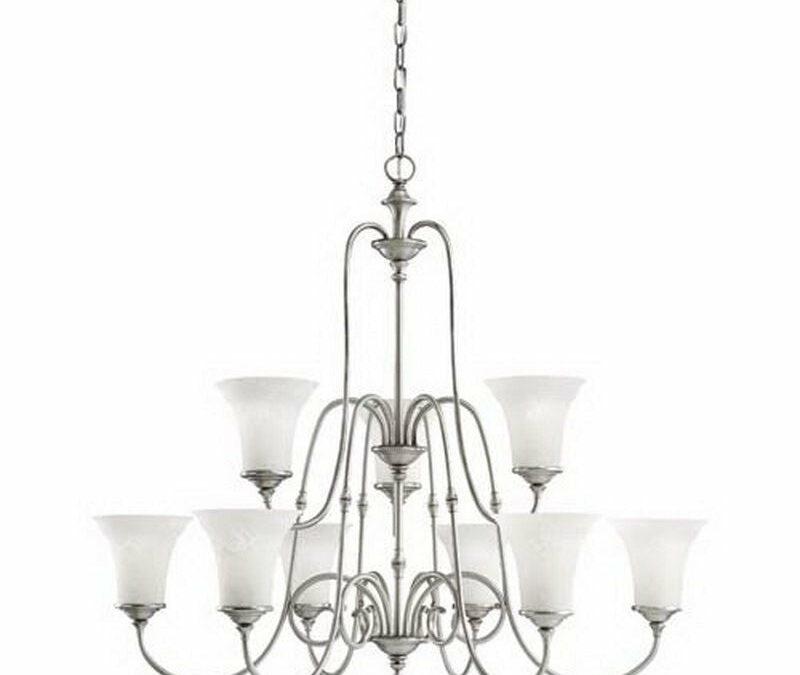 Aztec by Kichler Lighting 34976 Nine Light Northampton Collection Hanging Chandelier in Antique Pewter Finish