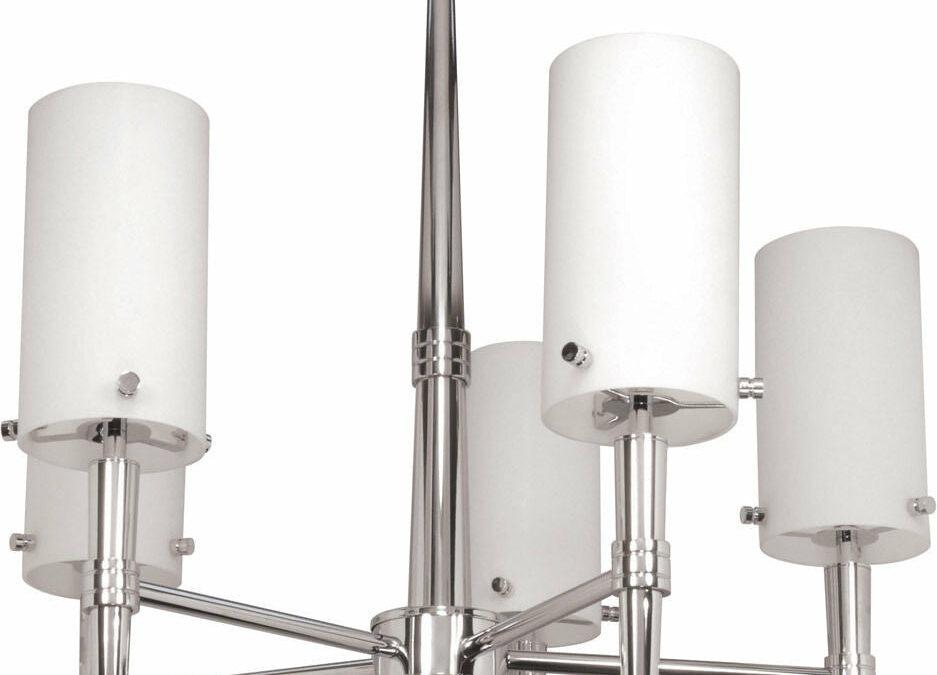 Nuvo Lighting 60-1066 Jet Collection Five Light Chandelier in Polished Chrome Finish