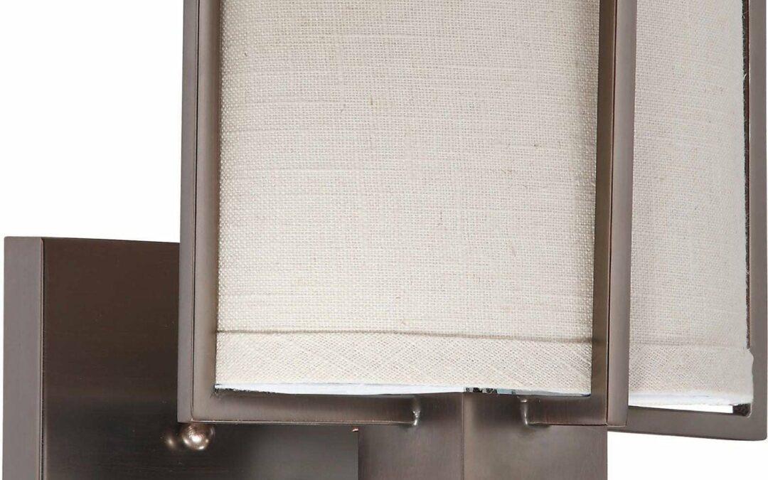 Nuvo Lighting 60-4041 Portia Collection One Light Energy Efficiencient Fluorescent GU24 Wall Sconce in Hazel Bronze Finish