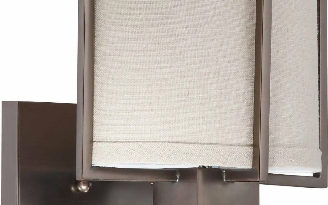 Nuvo Lighting 60-4041 Portia Collection One Light Energy Efficiencient Fluorescent GU24 Wall Sconce in Hazel Bronze Finish