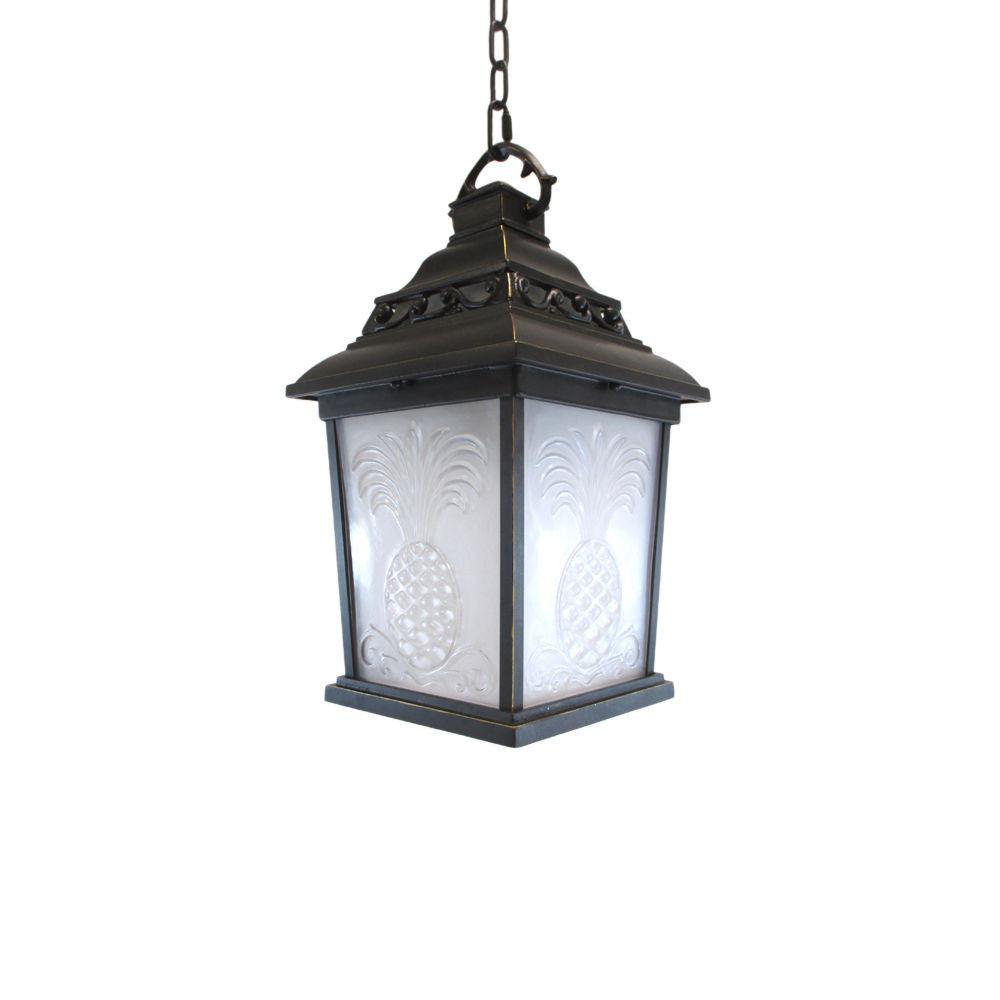 Kalco Lighting 9456TP One Light Outdoor Exterior Hanging Pendant Lantern in Tawny Port Finish