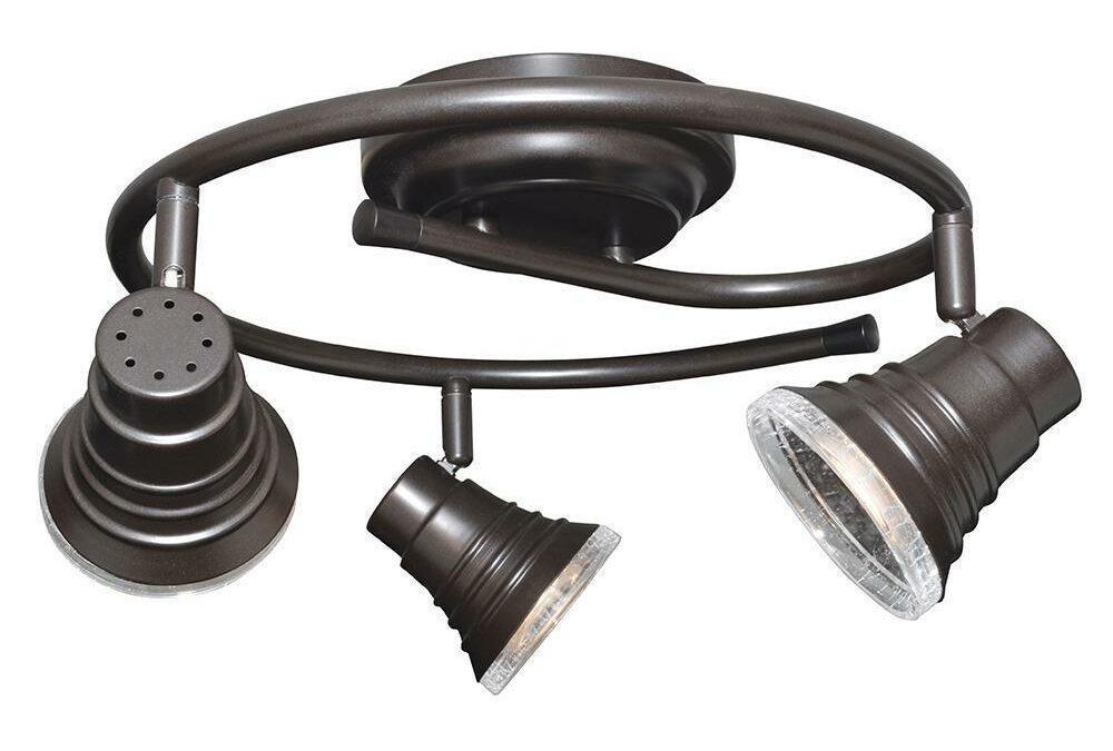 Rainbow Lighting 326628 Three Light Integrated LED Ceiling Track Fixture in Oil Rubbed Bronze Finish