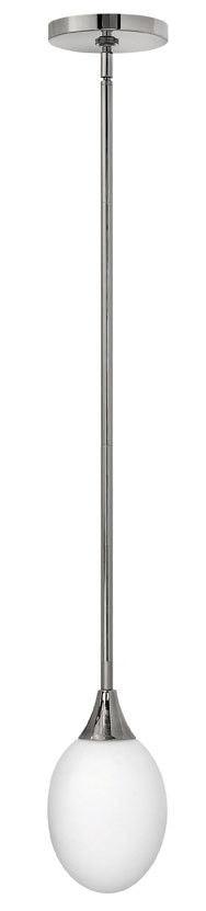 Hinkley Lighting Fredrick Ramond FR45737 BCM Opus Collection One Light Hanging Mini Pendant in Black Chrome Finish