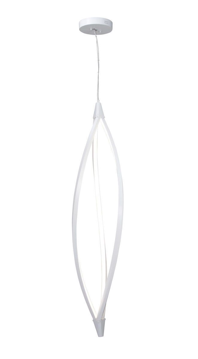 Elan by Kichler Lighting 83480 Meridian Collection LED Hanging Pendant Chandelier in White Finish