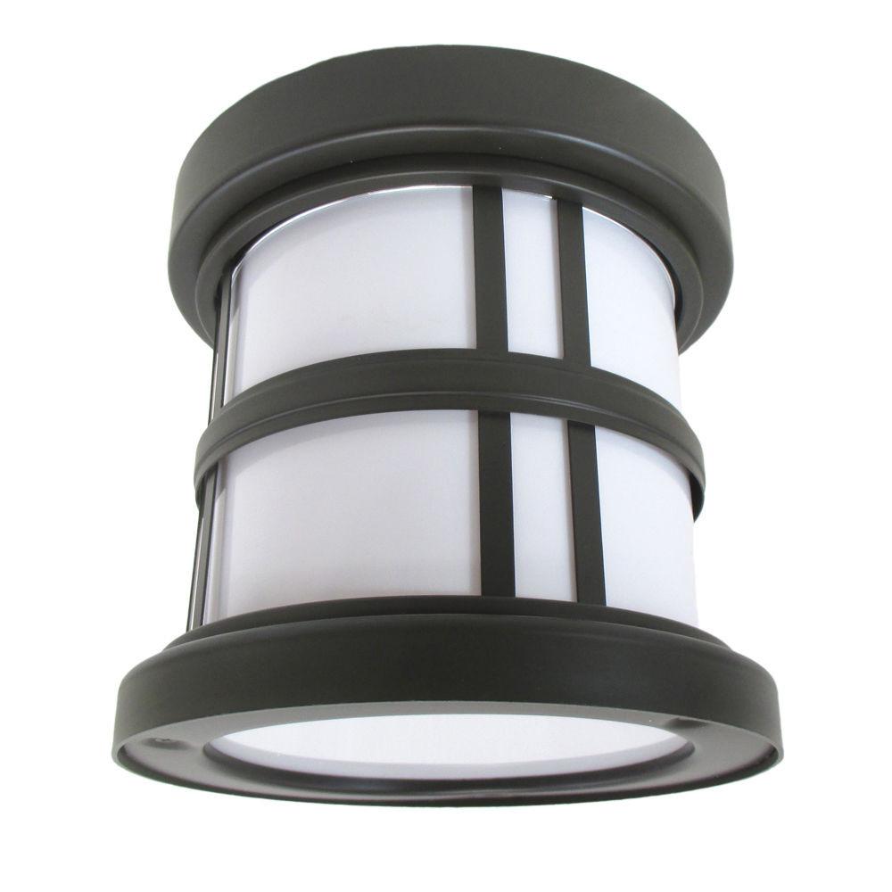 Oxygen Lighting 2-702-295 Stratford Collection One Light Energy Efficient Fluorescent Outdoor Exterior Ceiling Fixture in Old World Bronze Finish