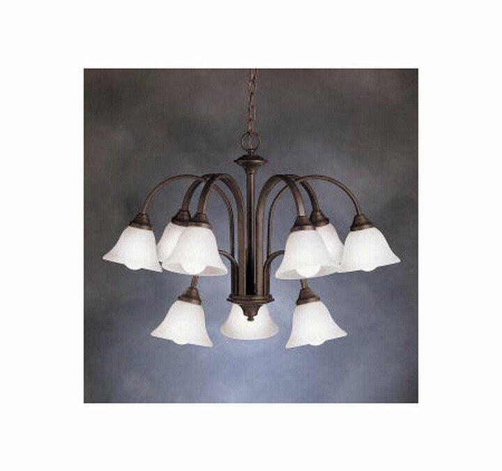 Kichler Lighting 2522 TZ Hasting Collection Nine Light Hanging Chandelier in Tannery Bronze Finish