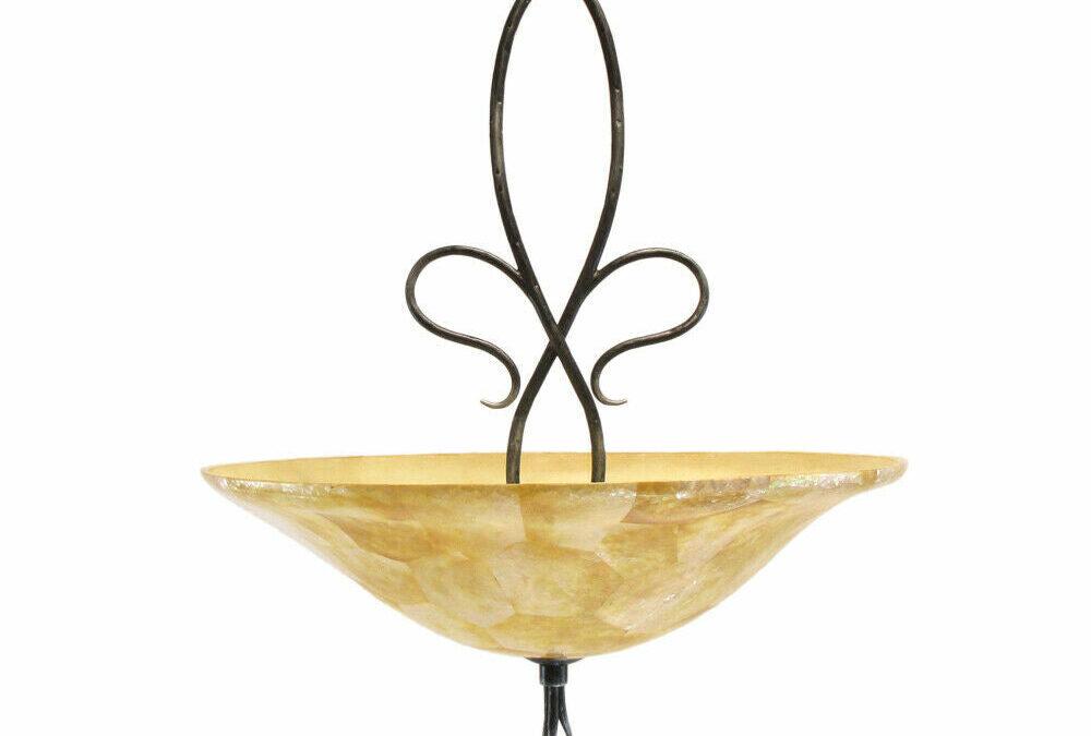 Kalco Lighting 2750 VI Chelmsford Collection Four Light Hanging Pendant Chandelier in Vintage Iron Finish
