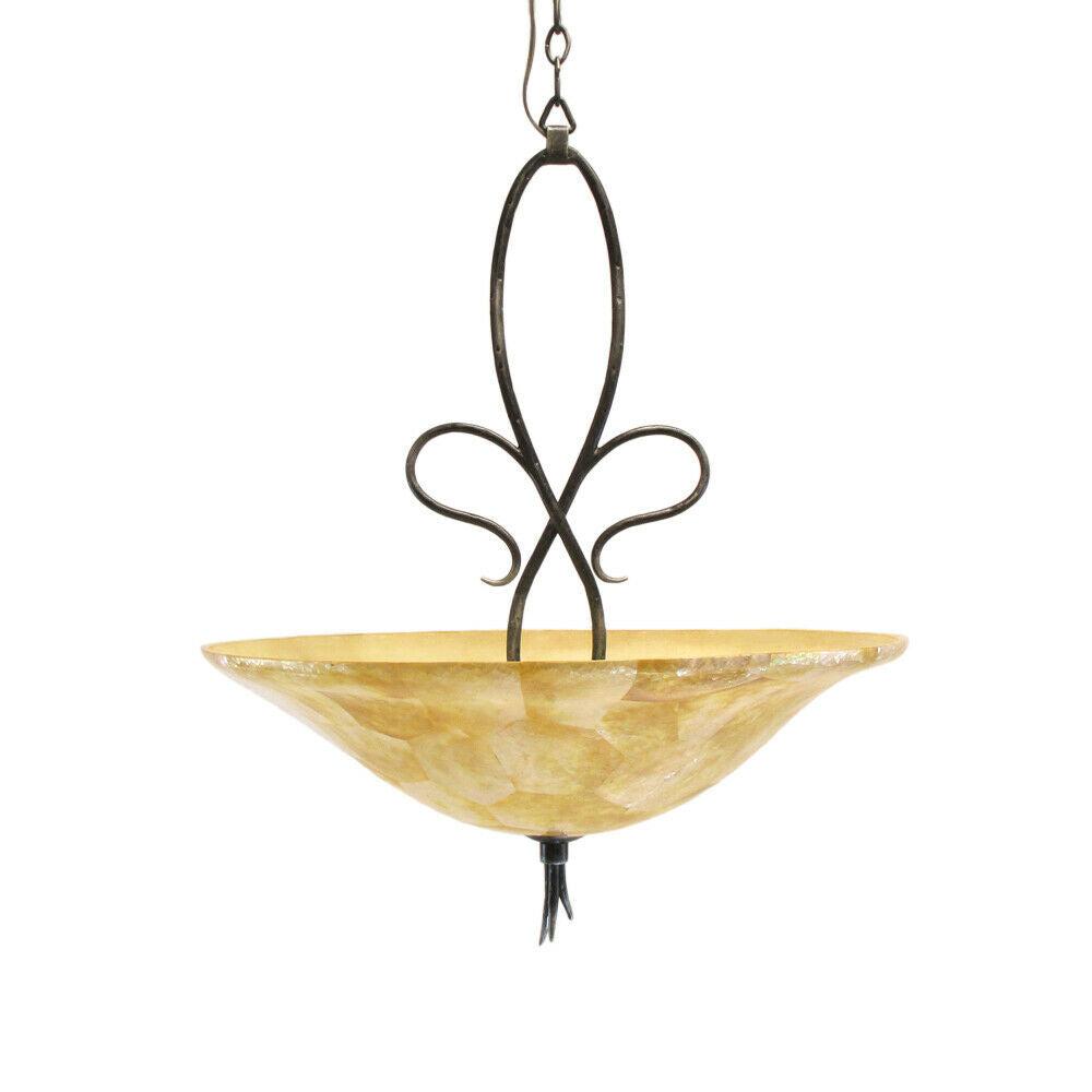 Kalco Lighting 2750 VI Chelmsford Collection Four Light Hanging Pendant Chandelier in Vintage Iron Finish