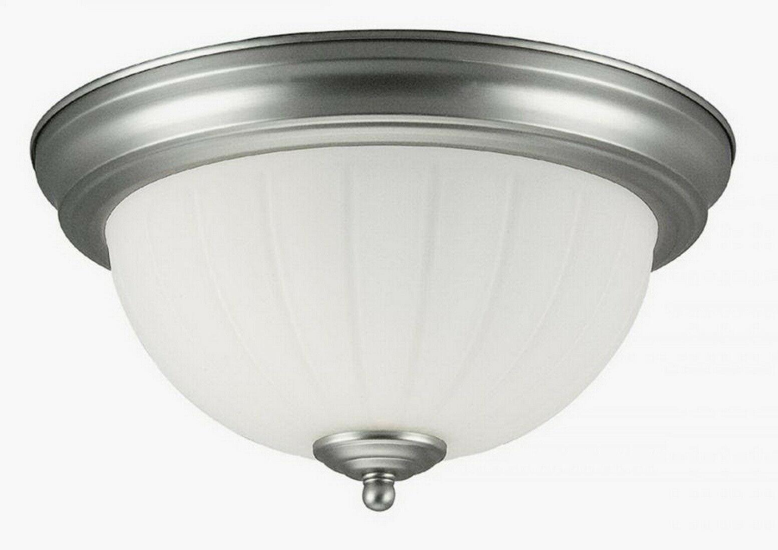 Rainbow EVER 2918 BN Two Light Flush Ceiling Mount in Brushed Nickel Finish