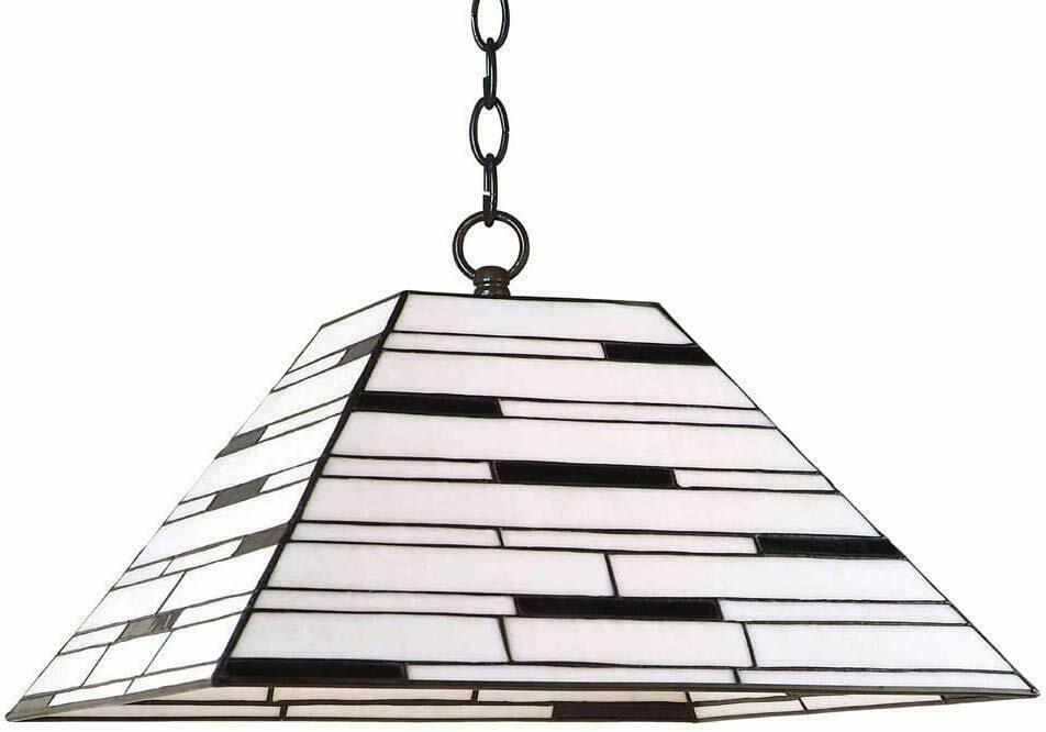 Aztec 34584 by Kichler Lighting Tiffany Style One Light Hanging Pendant in Bronze Finish