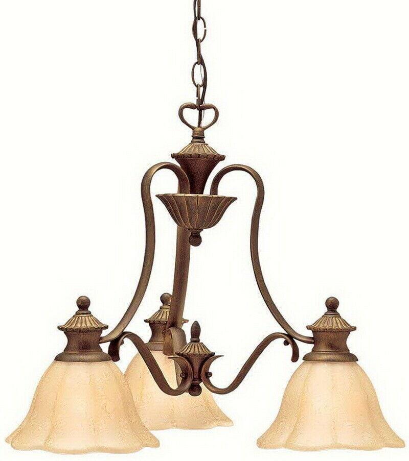 Aztec 34898 by Kichler Lighting Kempton Park Three Light Hanging Chandelier in Parisian Bronze Finish