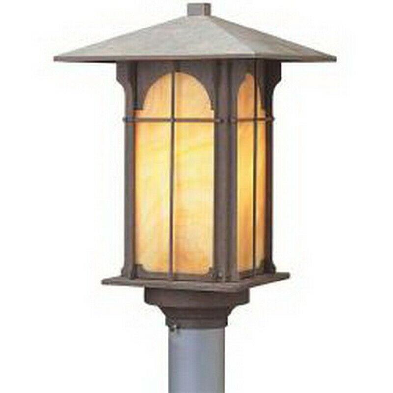 Aztec 39047 By Kichler Lighting One Light Outdoor Post Lantern in Bronze Finish