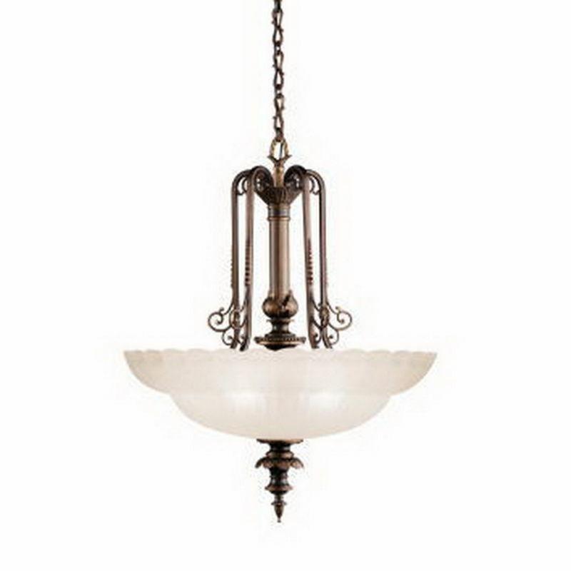 Kichler Lighting 40029 OLZ Smithsonian Collection Joseph Henry Family Six Light Hanging Pendant Chandelier in Oiled Bronze Finish