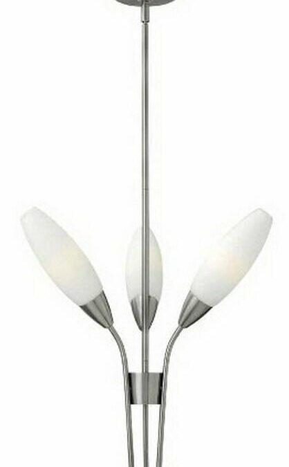 Hinkley Lighting Fredrick Ramond FR40103 BNI Calista Collection Three Light Hanging Pendant Chandelier in Brushed Nickel Finish
