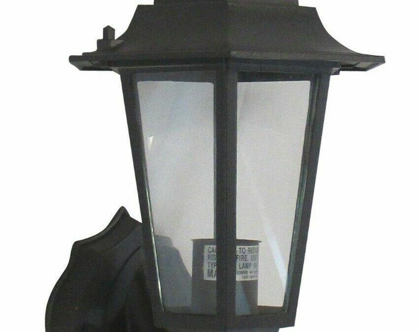 Rainbow EVER 4026 BLK One Light Exterior Wall Lantern in Black Finish