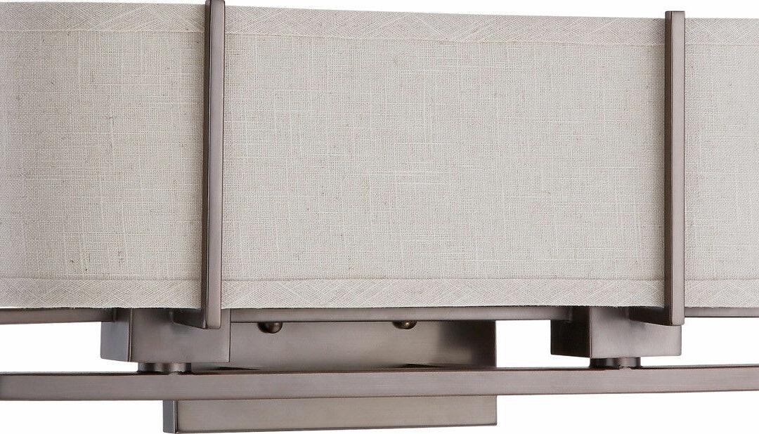 Nuvo Lighting 60-4044 Portia Collection Two Light Energy Efficiencient  GU24 Bath Vanity Wall Mount in Hazel Bronze Finish