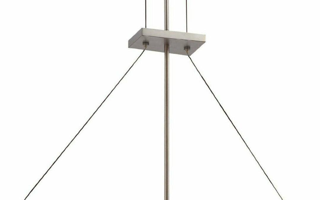 Nuvo Lighting 60-4047 Portia Collection Oval Four Light Energy Star Efficient Fluorescent GU24 Chandelier in Hazel Bronze Finish