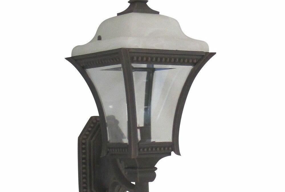 Adjustapost Lighting APX-C41SC-RU One Light Exterior Outdoor Wall Lantern in Rust Finish