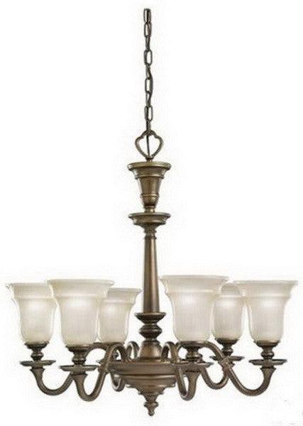 Kichler Lighting Lighting 4566 OB Arezzo Collection Six Light Hanging Chandelier in Oiled Bronze Finish