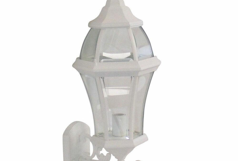 Adjustapost APX-C46SC-WH One Light Exterior Outdoor Wall Lantern in White Finish
