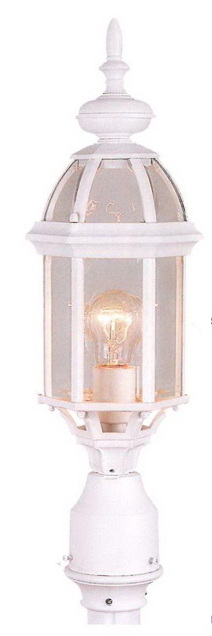 Adjustapost APX-C48TC-WH One Light Exterior Outdoor Post Lantern in White Finish