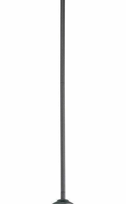 Kichler Lighting 49695 BKT Harvest Ridge Collection One Light Hanging Indoor or Outdoor Pendant in Textured Black Finish