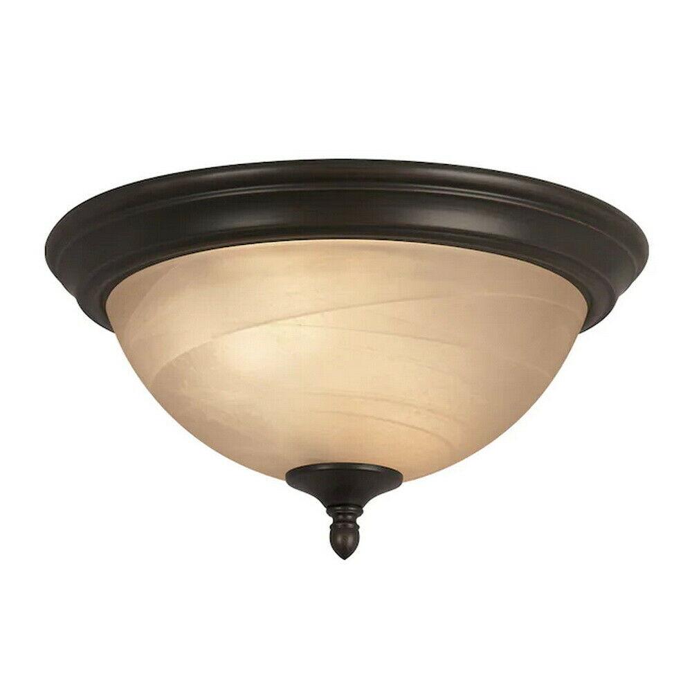 Trans Globe Lighting 7291 ROB Flush Ceiling Mount in Oil Rubbed Bronze Finish