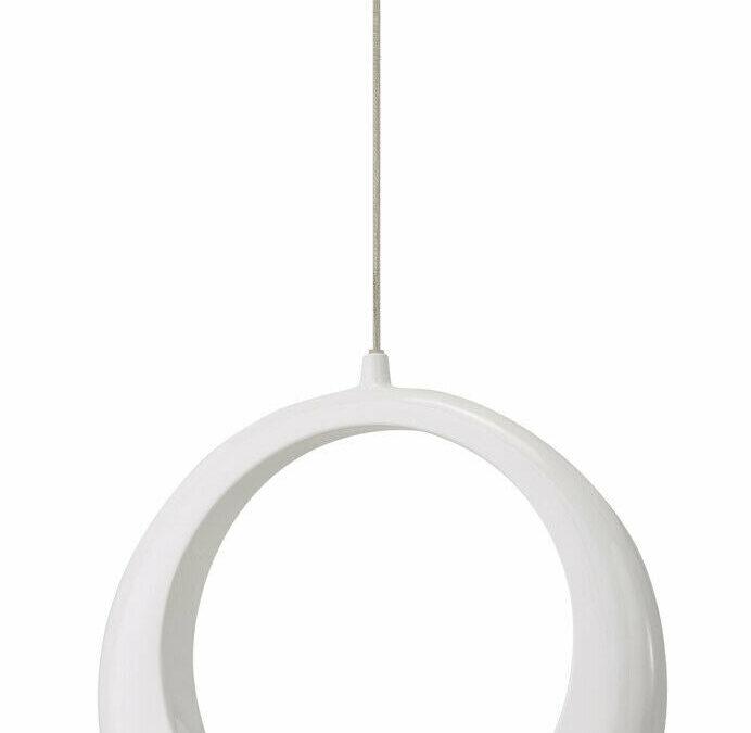 Elan by Kichler Lighting 83320 Zuy Collection LED Hanging Pendant in White and Chrome Finish