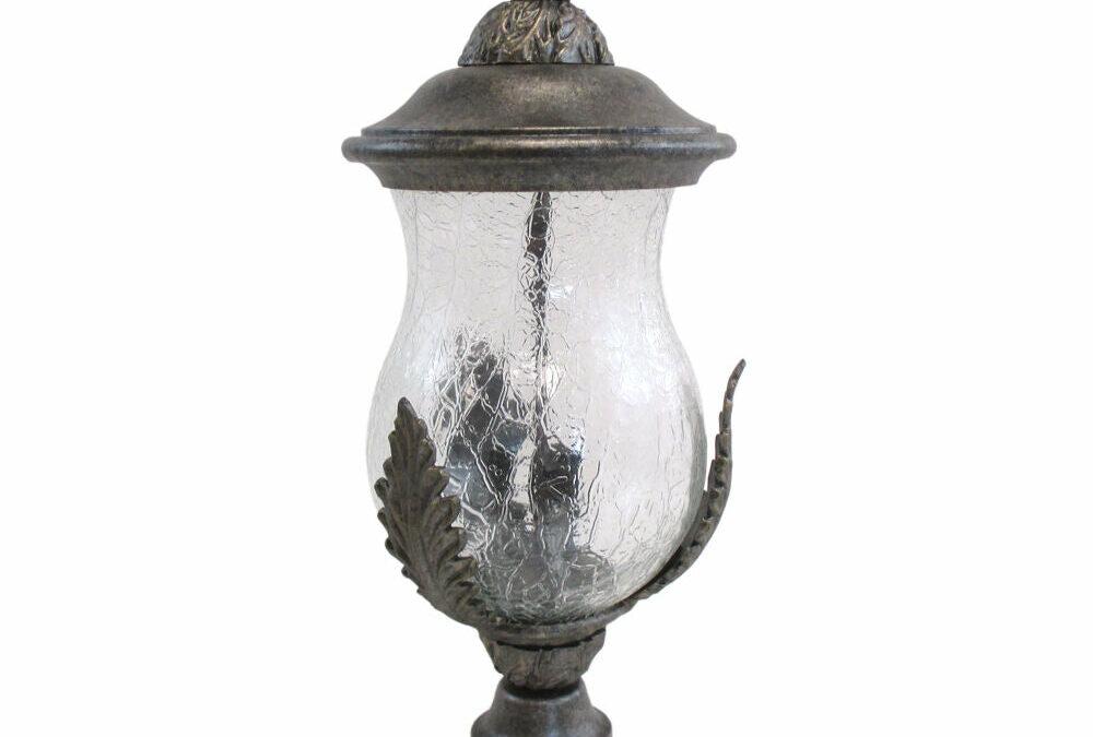 Kalco Lighting 9052 FE Three Light Outdoor Exterior Post Lantern in Feldspar Finish